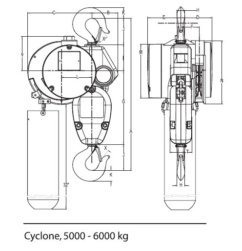 Cyclone手拉环链葫芦? 可选防火花选项(图3)